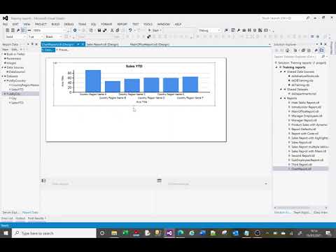 MS SSRS tutorial on creating charts