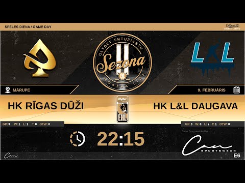 2022 02 09 HK Rīgas Dūži - HK L&L Daugava
