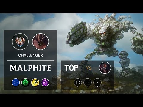 Malphite Top vs Lucian - EUW Challenger Patch 10.2