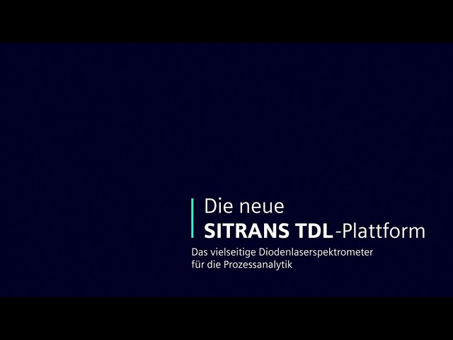 A nova plataforma SITRANS TDL: O espetrómetro de processo in situ