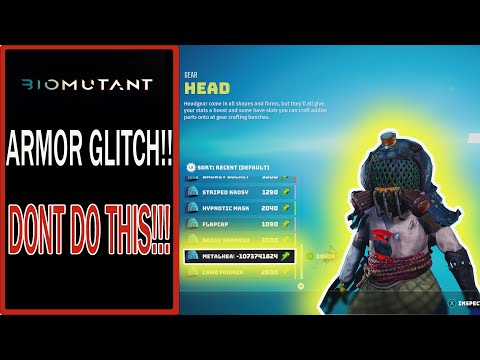 BIOMUTANT | ARMOR GLITCH | DONT DO THIS!!!!