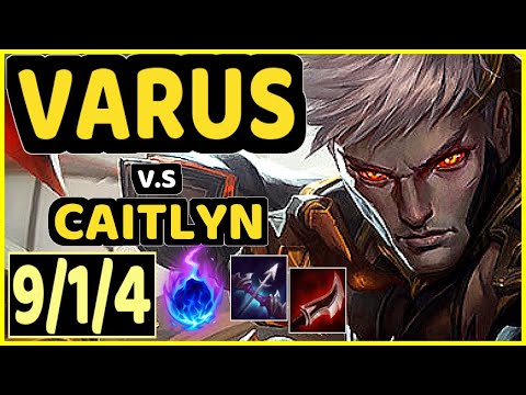 DOUBLELIFT (VARUS) vs CAITLYN - 9/1/4 KDA BOTTOM ADC GAMEPLAY - NA Ranked GRANDMASTER