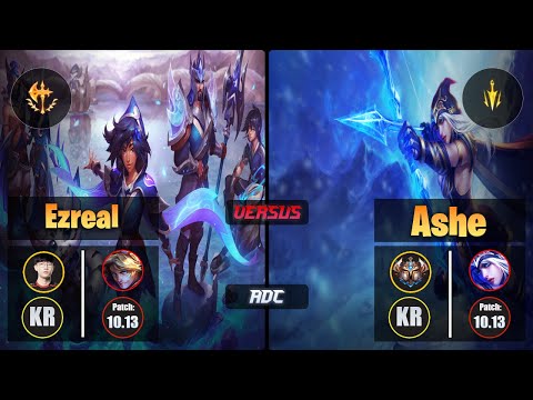 Viper EZREAL (ADC) [Conqueror] VS ASHE - Challenger KR Patch 10.13