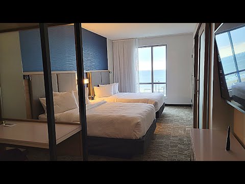 OCEAN VIEW ROOM! | SpringHill Suites Boston Logan Airport Revere Beach