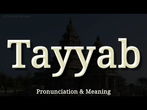 Tayyab: Pronunciation and Meaning 