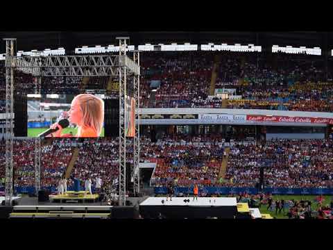 Gotia cup opening ceremony 2018 med Saga Ludvigsson