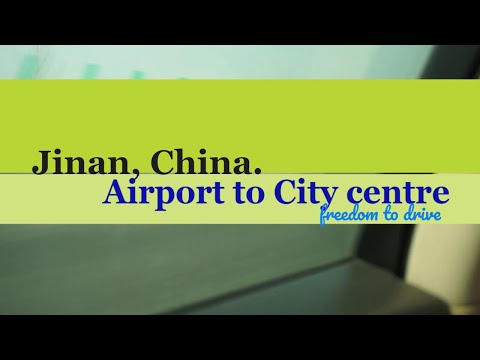 Estrada do aeroporto de Jinan para a cidade