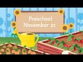 Preschool Community Garden November 21