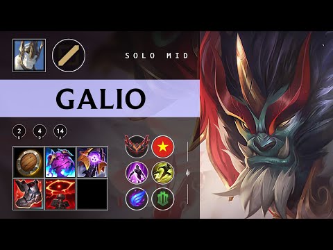 Galio Mid vs Xerath - VN Grandmaster Patch 25.24