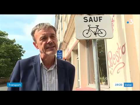 Reportage France 3 Iroise Nouvelle carte plan vélo à Brest Métropole
