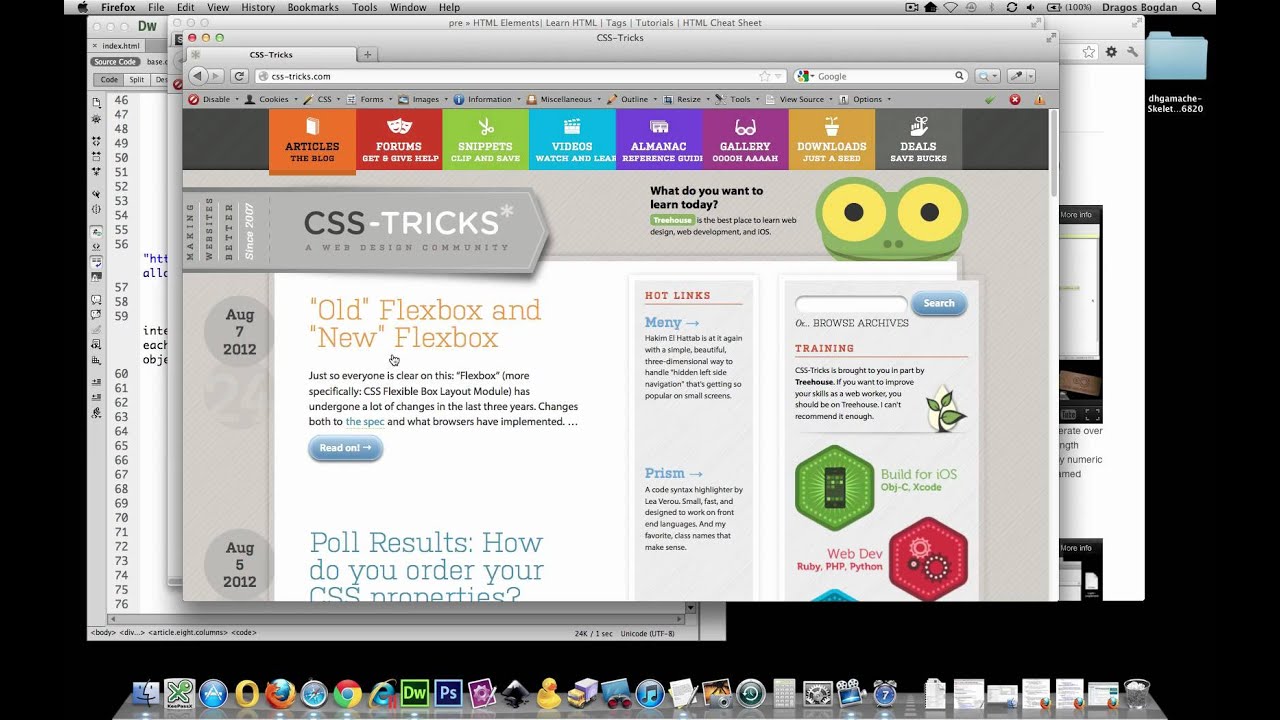 (5/11) Adding Code Snippets with CODE and PRE Elements