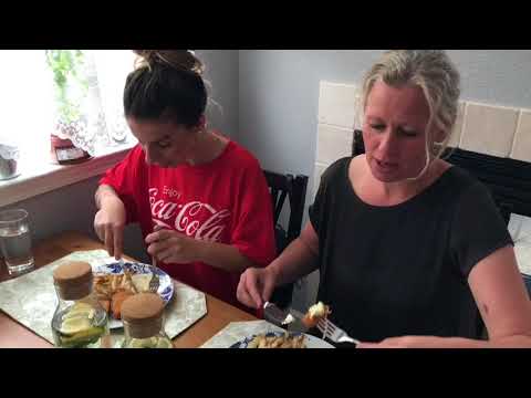 My Slovak Friends Enjoying Breaded Fried Cheese