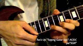 AC/DC - Two&#39;s Up Tapping Guitar Solo Cover