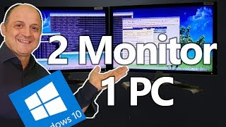 🖥🖥Come impostare il doppio schermo (2 Monitor per 1 PC) con window 10