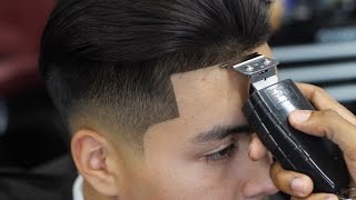 HAIRCUT TUTORIAL: LOW FADE WITH LONG HAIR BLOW DRIED BACK