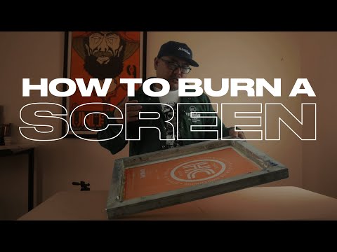 Screen Printing Basics: How I can burn a screen at home.