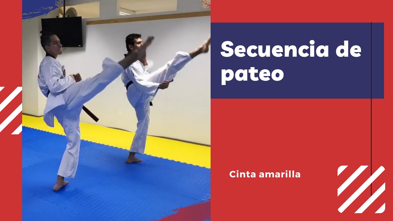 Secuencia de pateo Cinta Amarilla Taekwondo #BlueMatAcademy