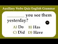 Auxiliary Verbs Test | Are, Do, Does, Did, Have, Has | English Grammar Quiz  | No.1 Quality English