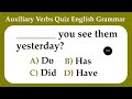 Auxiliary Verbs Test Are Do Does Did Have Has English Grammar Quiz No 1 Quality English