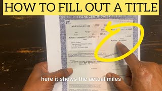 How to Fill Out a Title | Easy Title Transfer Process | Step-by-Step Guide #coombsauto #cartitle