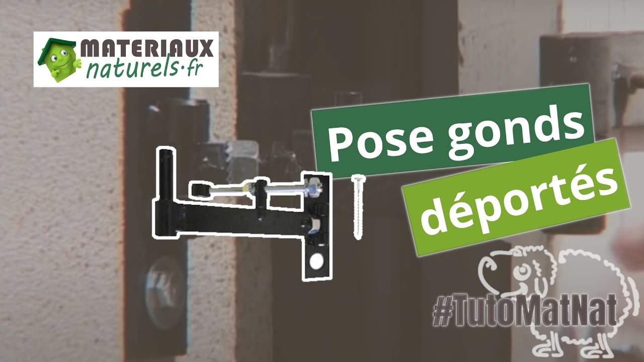 Comment mettre en place vos volets avec les gonds déportés 