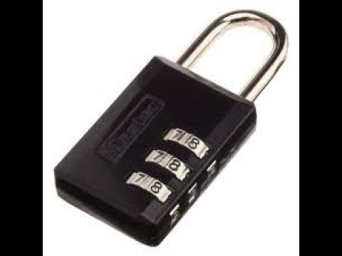 how to crack a Master Resettable Combination Lock