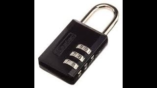 how to crack a Master Resettable Combination Lock