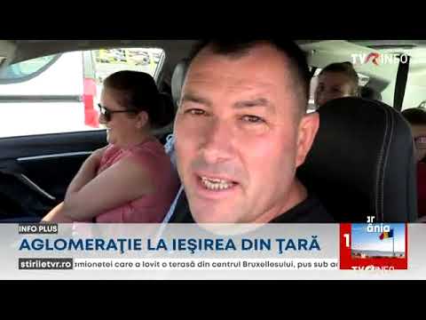 Aglomerație la ieșirea din țară, prin punctele de trecere a frontierei Nădlac și Nădlac II