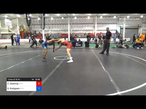 70 Kg Consolation - Caleb Dowling, West Virginia Regional Training Center Vs Sebas Swiggum, Gopher