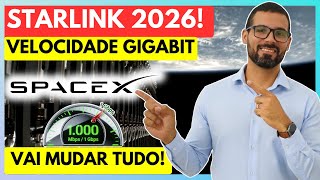 🚀STARLINK 2026 - INTERNET VAI EXPLODIR! VELOCIDADE GIGABIT - FIM DA FIBRA ÓTICA PRÓXIMO? STARSHIP V3