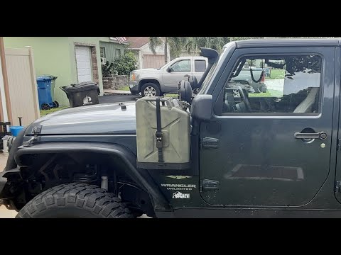 Jeep JKU Jerry Can Mount by Morryde Best on the Market! Overland fuel solution