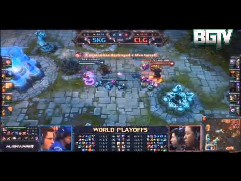LoL Season 2 World Playoffs - SKG | CLGNA - Triple Tele Base Rush | BGTV
