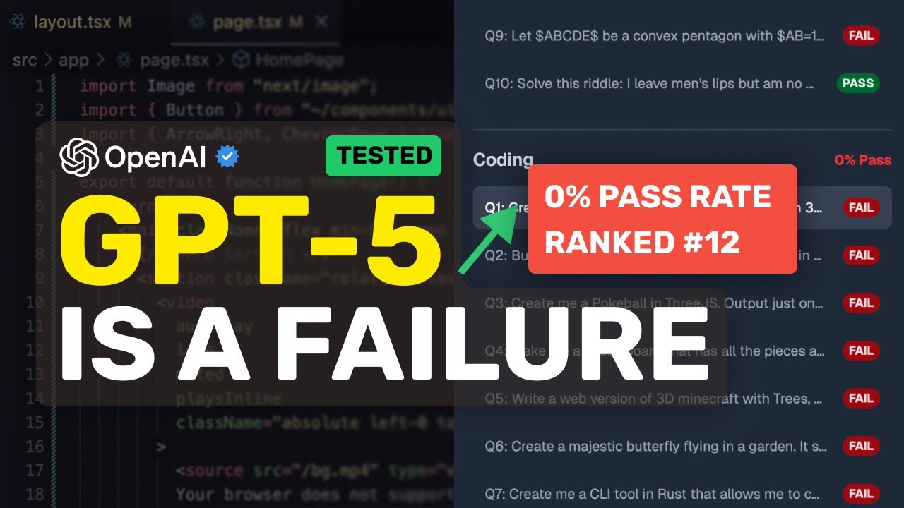 GPT-5 (General, Mini & Nano) Fully Tested: The Worst Models of 2025. I am so disappointed.