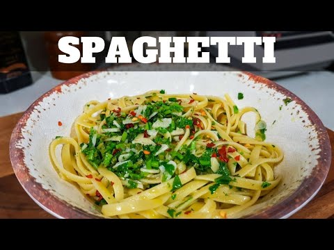 SPAGHETTI AGLIO e OLIO [Pasta con Ajo y Aceite de Oliva] [Receta Vegetariana] | William Priets