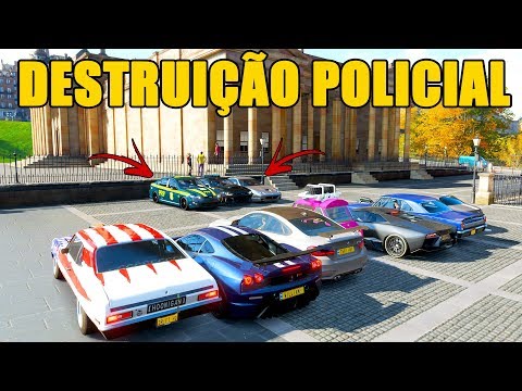 CABO HOT MILK IN POLICE DESTRUCTION - Forza Horizon 4 - GamePlay
