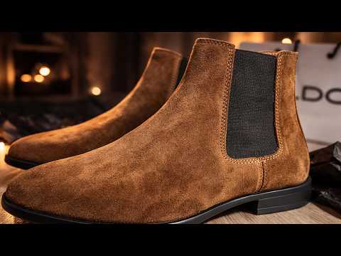 ASMR Aldo BERTA Men’s Brown Suede Chelsea Boots | No Talking | Satisfying Unboxing