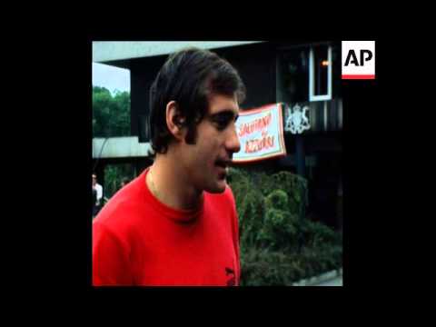 SYND 24/6/74 ITALIAN CAMP REACTION AFTER DEFEAT IN WORLD CUP