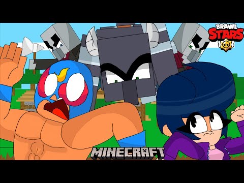 EL PRIMO & BIBI IN MINECRAFT #3 - Brawl Stars + Minecraft animation