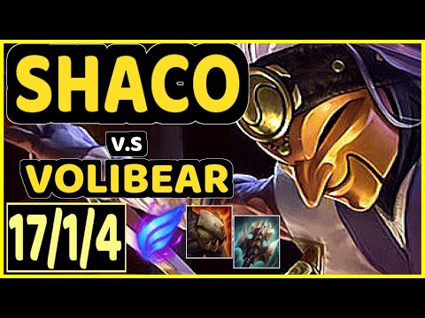 CHASESHACO (SHACO) vs VOLIBEAR - 17/1/4 KDA JUNGLE CHALLENGER GAMEPLAY - NA