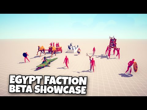 HIDDEN UNITS EGYPT FACTION BETA SHOWCASE - Totally Accurate Battle Simulator TABS Modded