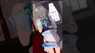 【4K/MMD】PAKU -パクっとしたい咲夜- 「Effect ON OFF」 #shorts  #東方 #十六夜咲夜 #sakuyaizayoi