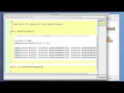 Greenfoot Java Tutorial 5 - For- Schleife - Full HD
