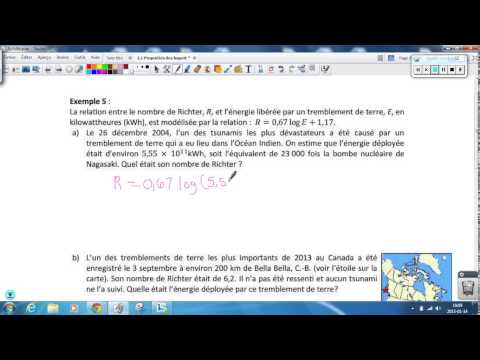 vidéo B   les logarithmes