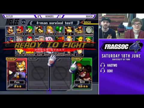 Fragsoc 4 Winners R1 - Butler (Fox) vs Manon (Ganondorf)