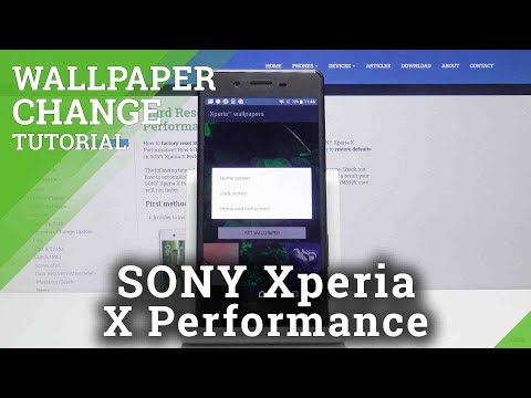 How to Change Wallpaper in SONY Xperia X Performance – Update Desktop