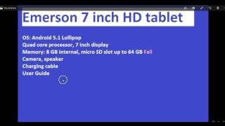 Emerson 7 inch HD tablet review