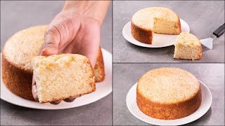 SPONGE CAKE WITHOUT BAKING POWDER | EGGLESS & WITHOUT OVEN | EASY CAKE RECIPE | N