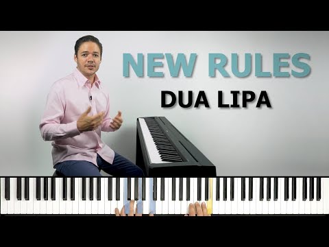 How to play 'New Rules' by Dua Lipa on the piano -- Playground Sessions