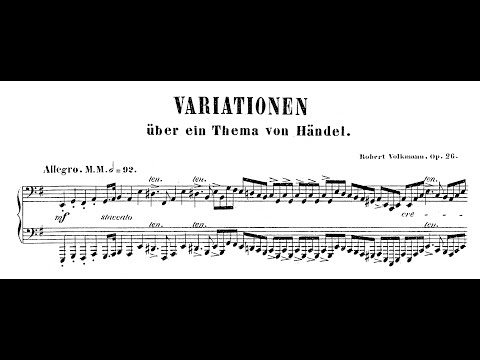 Robert Volkmann - Variationen über ein Thema von Händel, Op.26 (Prunyi)