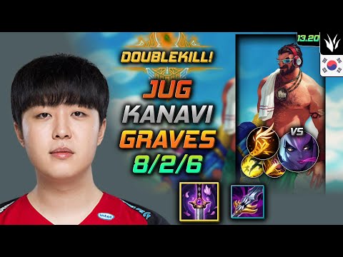 Graves Jungle Build Kanavi Youmuu's Ghostblade Fleet Footwork - LOL KR GrandMaster Patch 13.20
